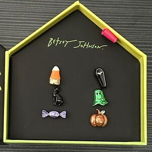 Betsey Johnson 6 Halloween Stud Earrings